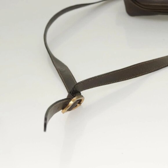 GUCCI GG Supreme Web Sherry Line Bag PVC Beige Gold 75 02 004 Auth BA3807 - Picture 8 of 16